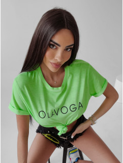 Dámske tričko 277745 neónovo zelené - Ola Voga
