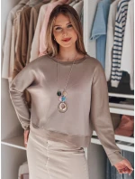 Dámska oversize maslová mikina s NUBISS popolom FashionStreet RY2800