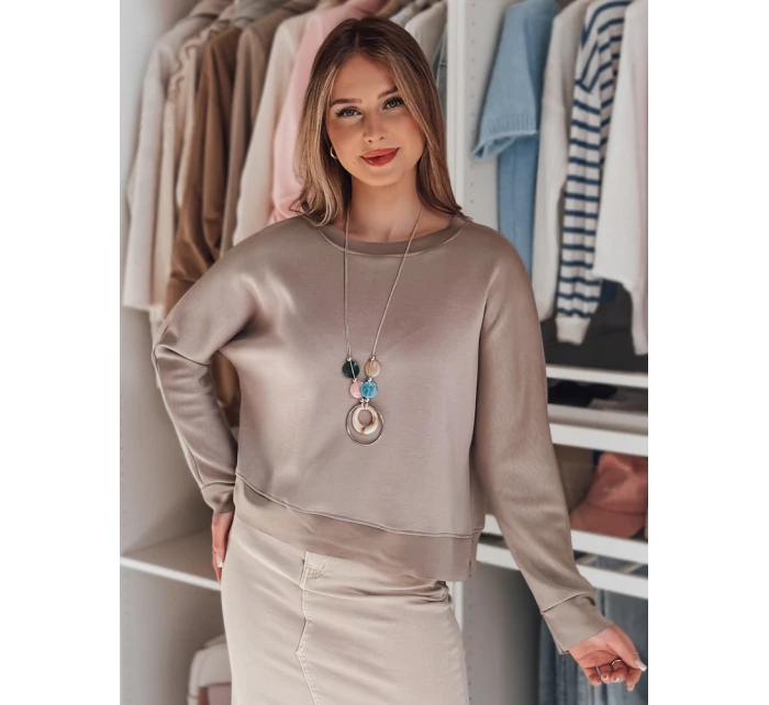 Dámska oversize maslová mikina s NUBISS popolom FashionStreet RY2800