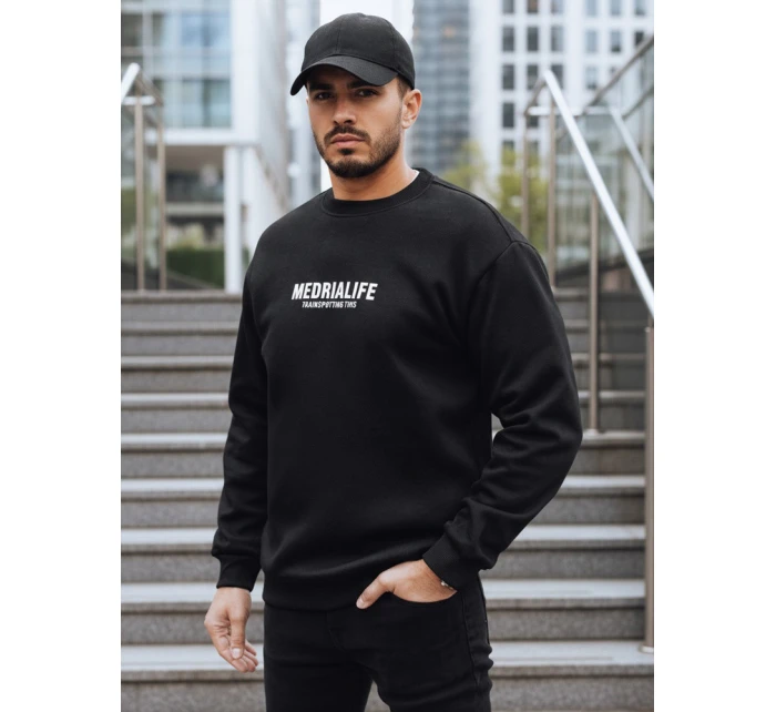 Pánská mikina s potiskem černá Dstreet model 21993009 - FashionStreet