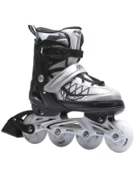 INLINE KORČULE-KORČULE NA KOLIESKOVÉ KORČULE 4V1 ENERO PRO LED 38-41 ŠEDÁ