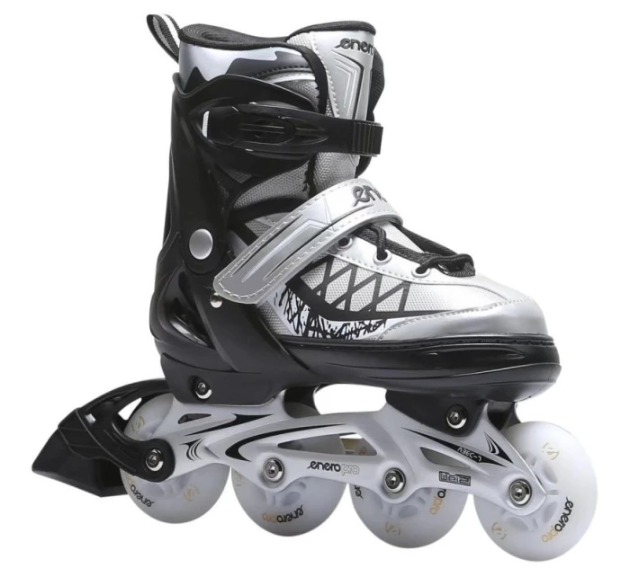 INLINE KORČULE-KORČULE NA KOLIESKOVÉ KORČULE 4V1 ENERO PRO LED 38-41 ŠEDÁ