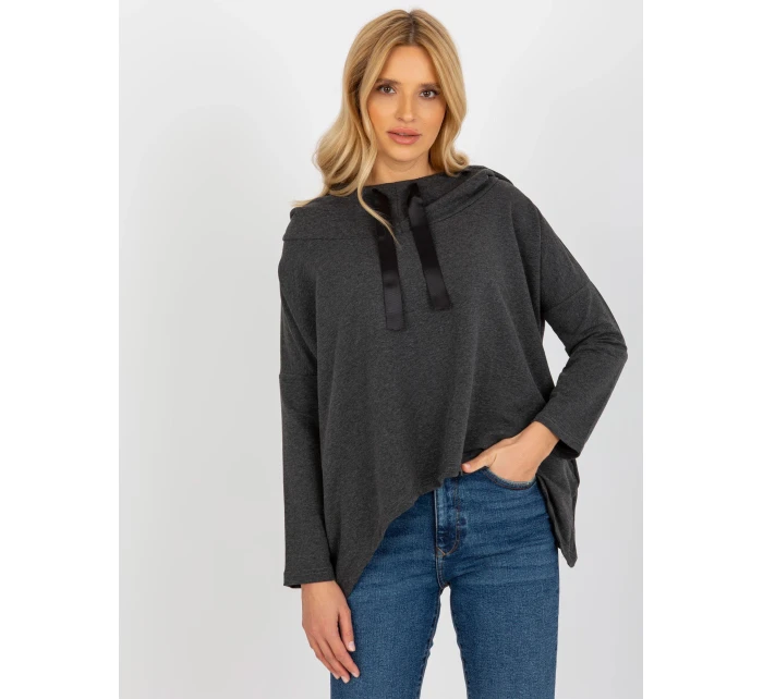 Dámska blúzka EM BZ HS 20 218.27 tmavo šedá - FPrice Dámska blúzka EM BZ HS 20 218.27 tmavo šedá - FPrice