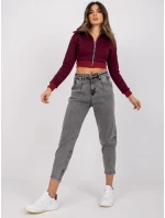 Džínsové nohavice MR SP 255.56P tmavo šedá