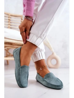 Dámské Semišové Mokasíny máta Morreno