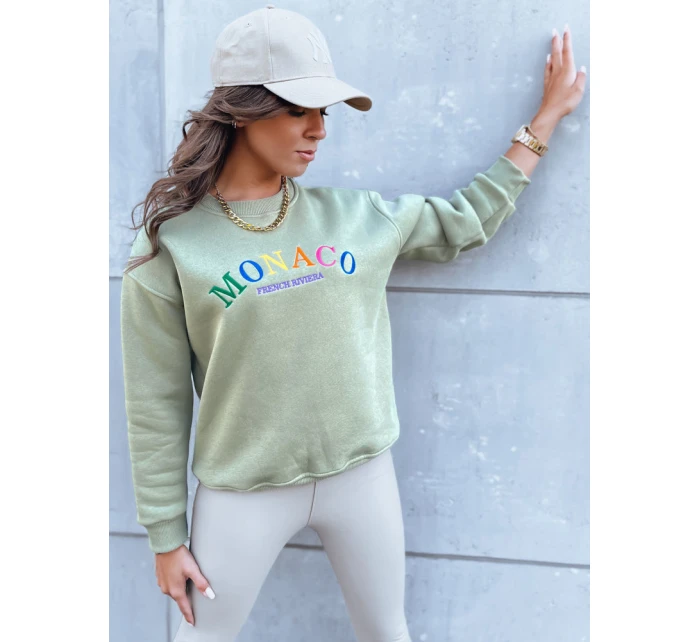 Dámská oversize mikina tmavě zelená Dstreet model 21971146 - FashionStreet