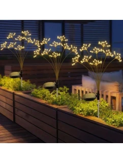 SOLÁRNE SVIETIDLO DÚCHADLO STROM OHŇOSTROJ 72CM 60 LED