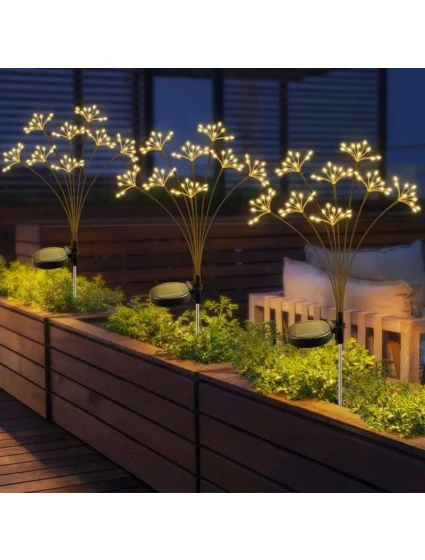 SOLÁRNE SVIETIDLO DÚCHADLO STROM OHŇOSTROJ 72CM 60 LED