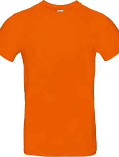B&C #E190 Tričko z hrubej bavlny 01.003T oranžové