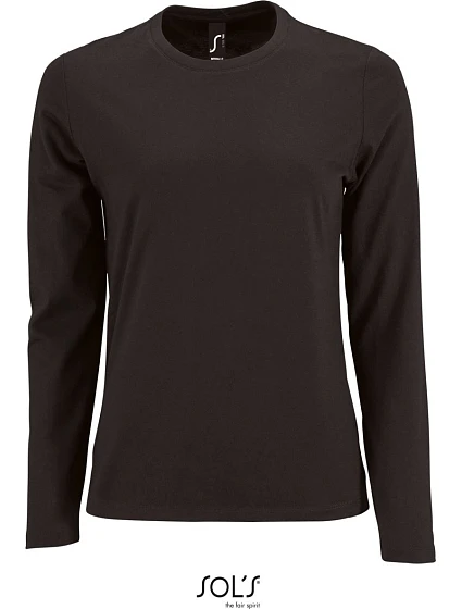 SOL'S Imperial LSL Women Dámske tričko s dlhým rukávom 25.2075 deep black SOL'S Imperial LSL Women Dámske tričko s dlhým rukávom 25.2075 deep black