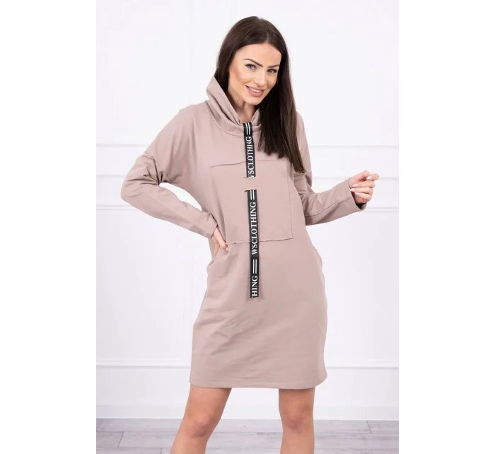 Béžové vázané šaty Béžové vázané šaty