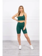 Souprava s kalhotami s vysokým pasem zelená Souprava s kalhotami s vysokým pasem zelená