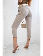 Kalhoty Puntor s páskem fango