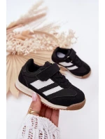 Dětské Sneakersy Sportovní Boty Na Suchý Zip Černé model 21700737 - Boto