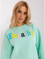 Bluza EM BL 617 model 18955339 mietowy - FPrice Bluza EM BL 617 model 18955339 mietowy - FPrice