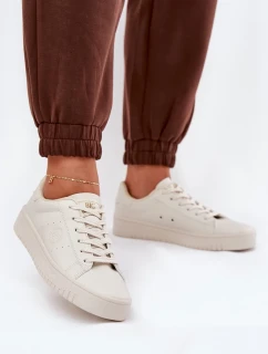 Dámske kožené tenisky ECO Big Star - béžové