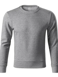 Zero mikina unisex tmavě šedý melír