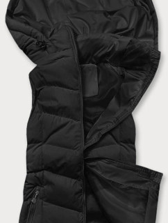 Černá dámská péřová vesta s kapucí model 17860138 - J.STYLE
