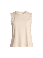 Dámske tričko CASALL Graphic Tank, farba: béžová