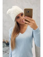 Dámska čiapka Liliana K375 ecru Dámska čiapka Liliana K375 ecru