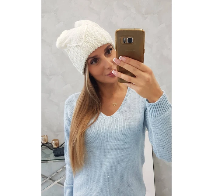 Dámska čiapka Liliana K375 ecru Dámska čiapka Liliana K375 ecru