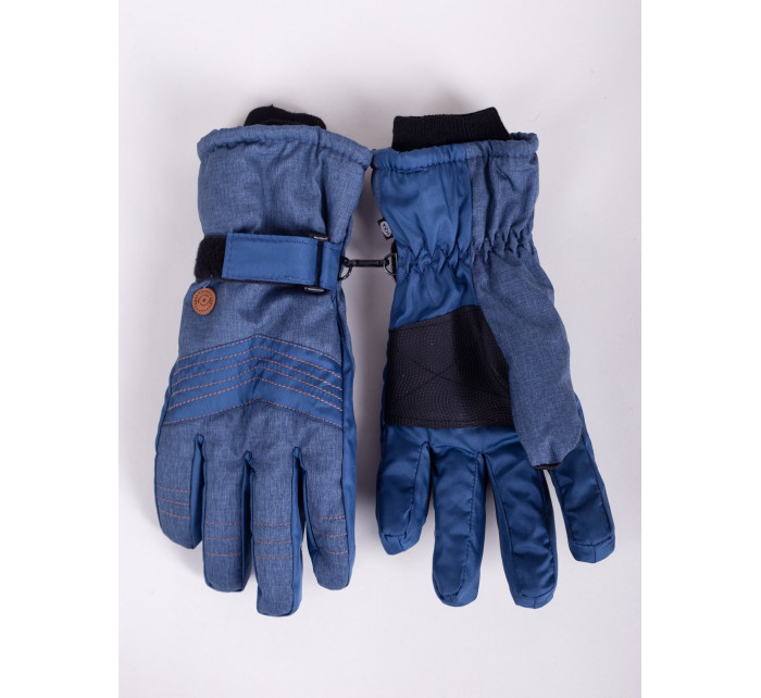 Yoclub Pánske zimné lyžiarske rukavice REN-0281F-A150 Navy Blue