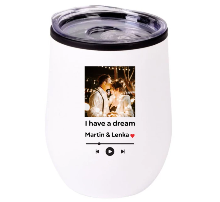 Termohrnek "bowl" s vlastním odkazem na oblíbenou písničku Termohrnek "bowl" s vlastním odkazem na oblíbenou písničku