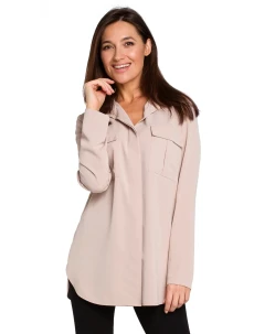 Dámska blúzka S144 béžová - Stylove