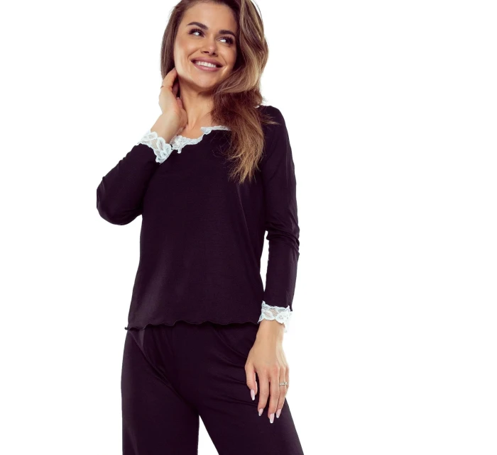 Dámske pyžamo Arleta čierne - ELDAR