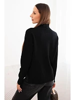 Dámský svetr model 22045066 černý - Kesi