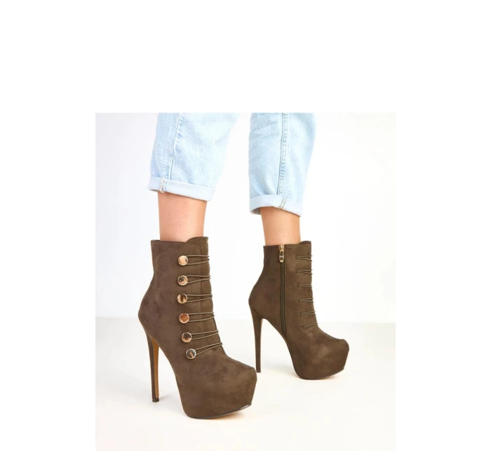 Topánky na podpätku model 217916 Solea