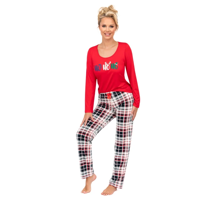 Pyžamo Ho Ho Long červené - Donna