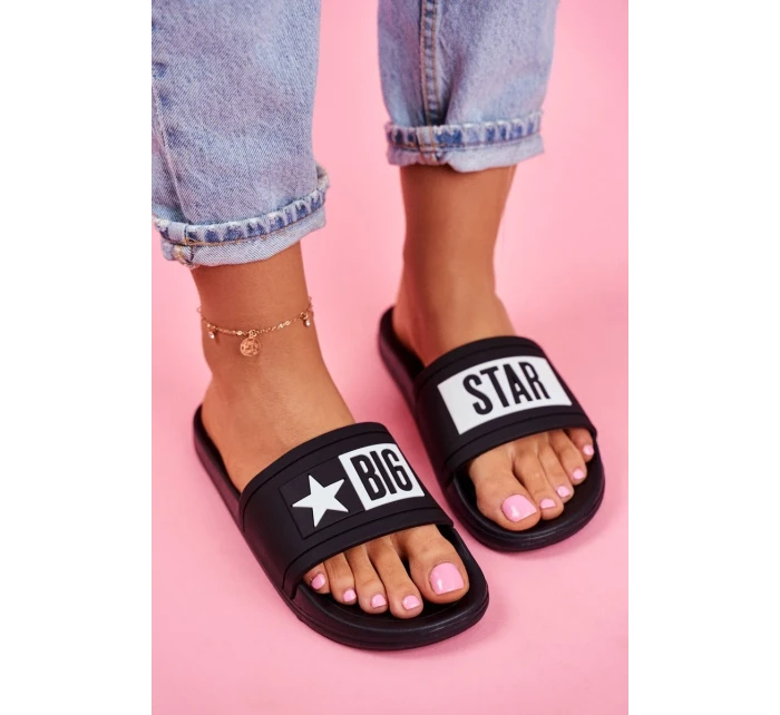 Dámske módne papuče Big Star - čierne Dámske módne papuče Big Star - čierne