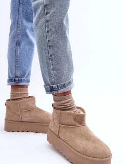 Kožené snehové topánky na platforme Beh Corcoran