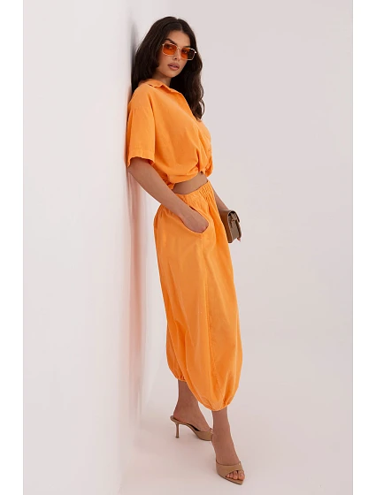 Šnúrové nohavice model 226228 Taliansko Moda