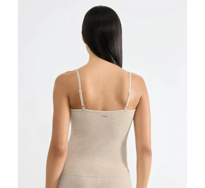 sloggi GO Rebrovaný top so špagetami - GRAY - SLOGGI GRAY - SLOGGI