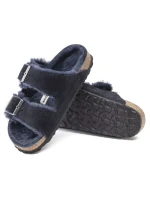 Birkenstock Arizona VL Shearling Midnight Insulated Žabky Suede Leather Narrow (1020583)