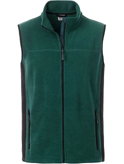 JN Pánská pracovní fleecová vesta Strong 02.0 dark green/black model 22492443 - Daiber