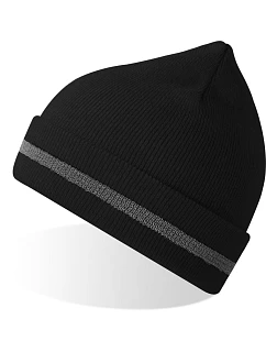 Atlantis Headwear Workout-S Bezpečnostná pletená čiapka 33.0223 čierna