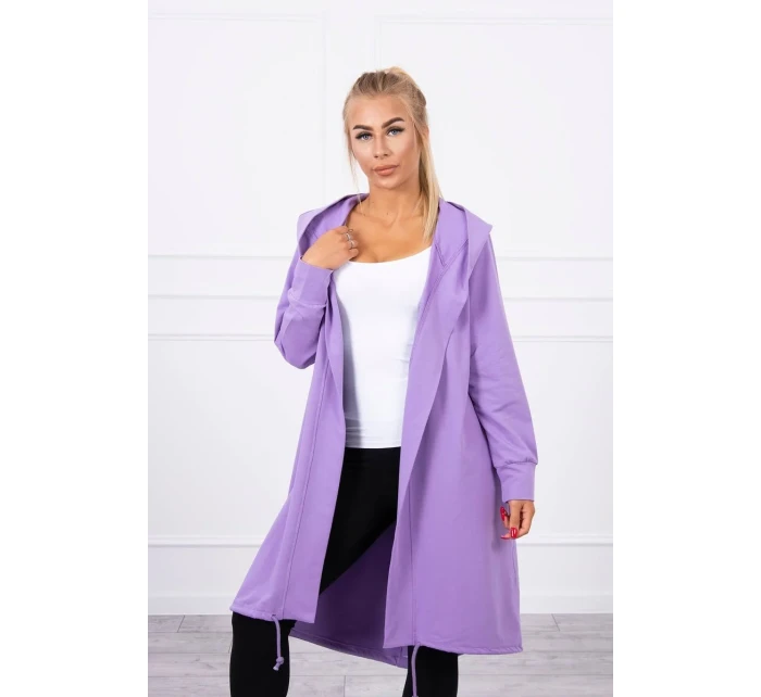 Fialová bunda s potiskem