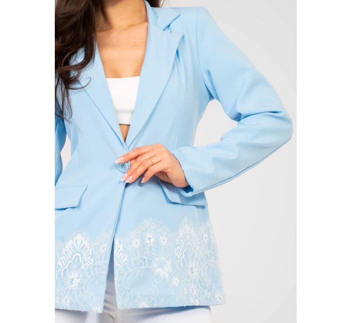 Marynarka IT MA model 22011369 jasny niebieski - FPrice Marynarka IT MA model 22011369 jasny niebieski - FPrice