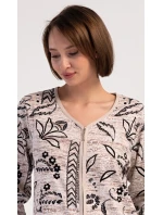 Dámské domácí šaty s tříčtvrtečním rukávem Elena