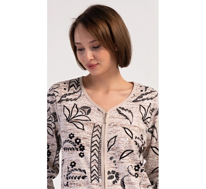 Dámské domácí šaty s tříčtvrtečním rukávem Elena