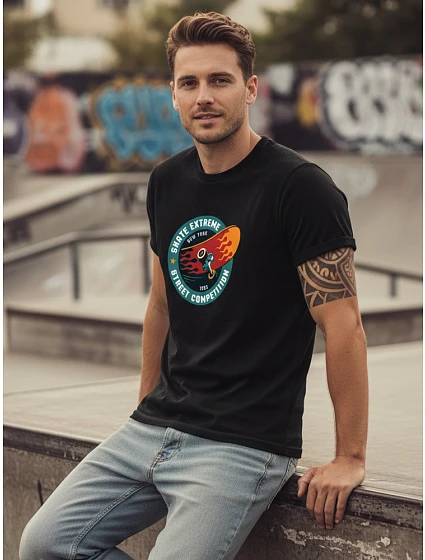 Koszulka męska z nadrukiem Skate Extreme Street Competition model 22136423 - FashionStreet