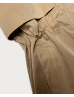 Béžová dámská bunda s ohrnutými rukávy model 20911360 - LHD