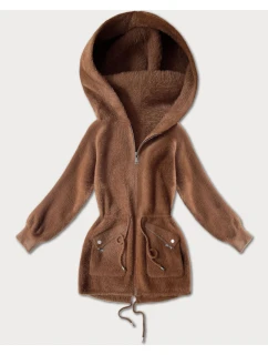 Karamelová alpaka s vreckami (W010#)