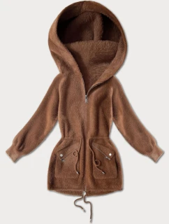 přes oblečení typu alpaka v karamelové barvě s kapsami model 21482449 - MHM