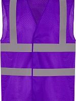 Yoko HVW 120 Hi-Vis sieťovaná bezpečnostná vesta 79.W120 fialová