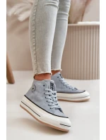 Zateplené Dámské Tenisky Na Platformě Eko Kůže Big Star model 21669567 Modré - Big Star Shoes