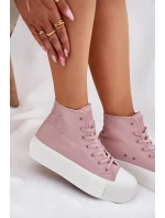 Dámské Tenisky Na Platformě Big Star model 21695247 Růžové - Big Star Shoes Dámské Tenisky Na Platformě Big Star model 21695247 Růžové - Big Star Shoes
